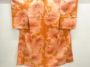 大正ロマン　糸菊模様織出し銘仙着物